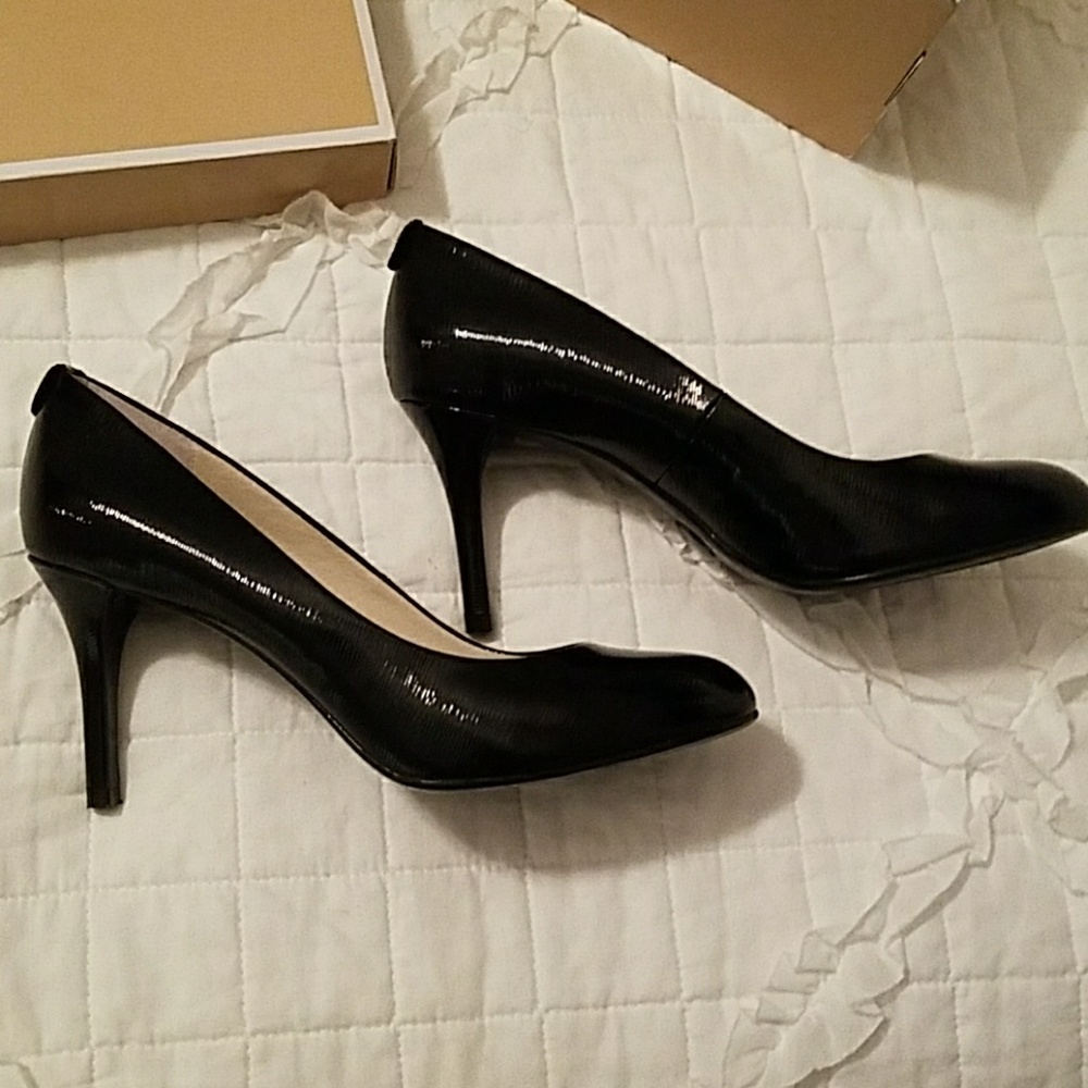 Michael Kors Black Patent Heels - Picture 4 of 7